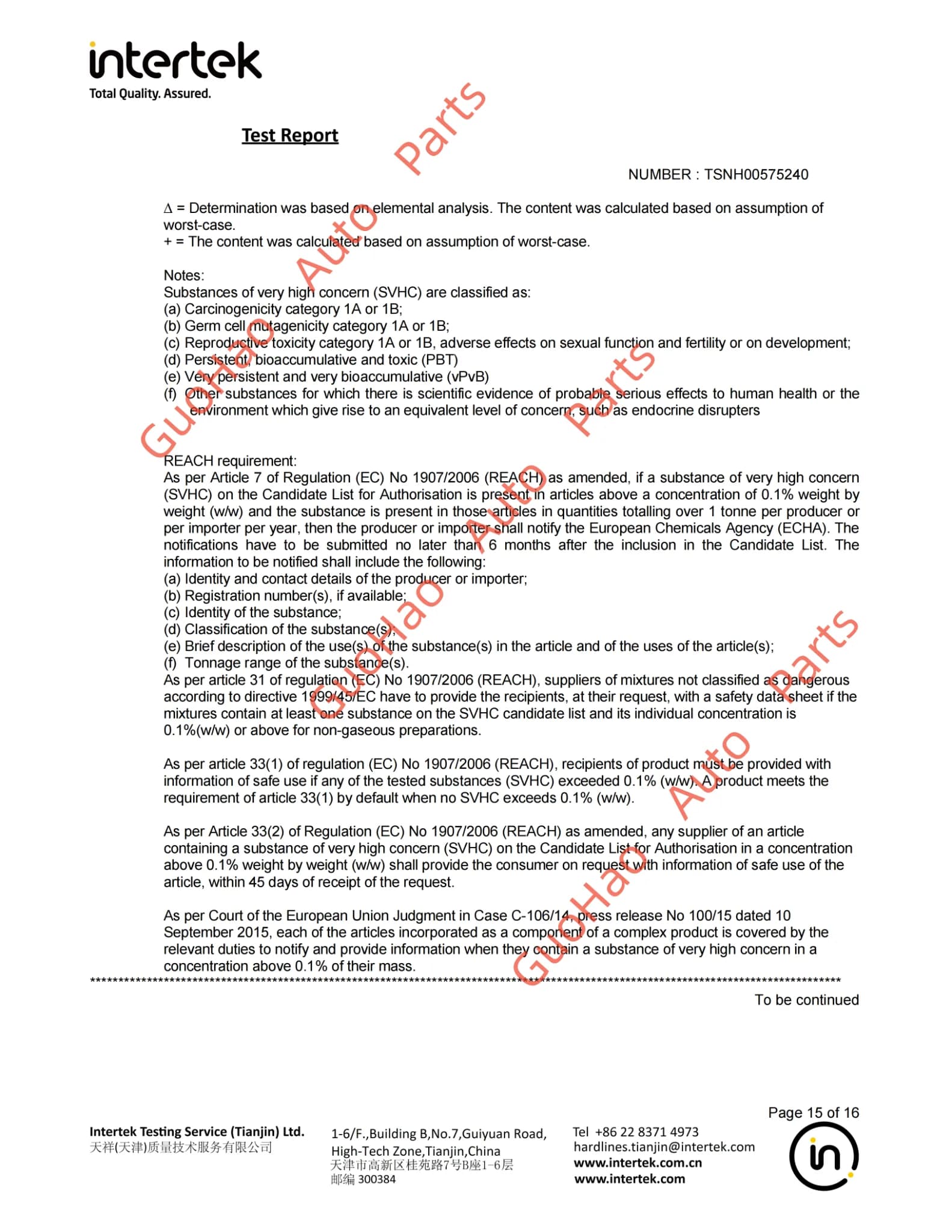 EU REACH - 7