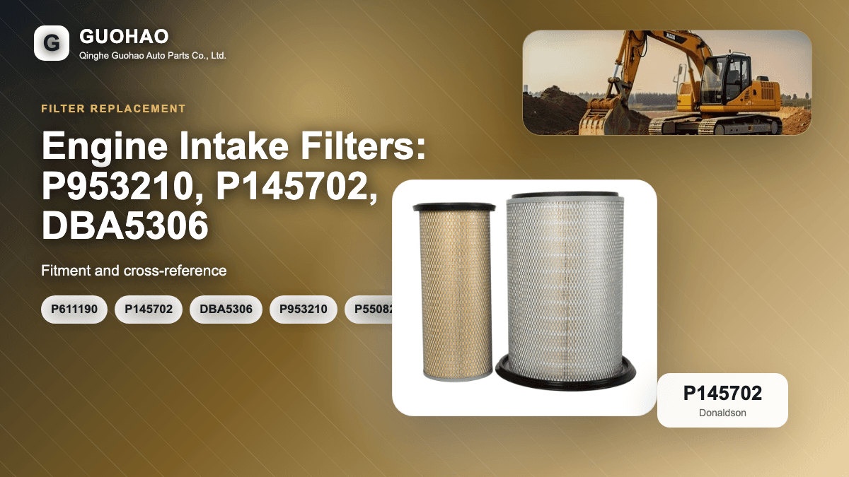 فیلترهای ماشینآلات ساختمانی: P611190, P145702, DBA5306