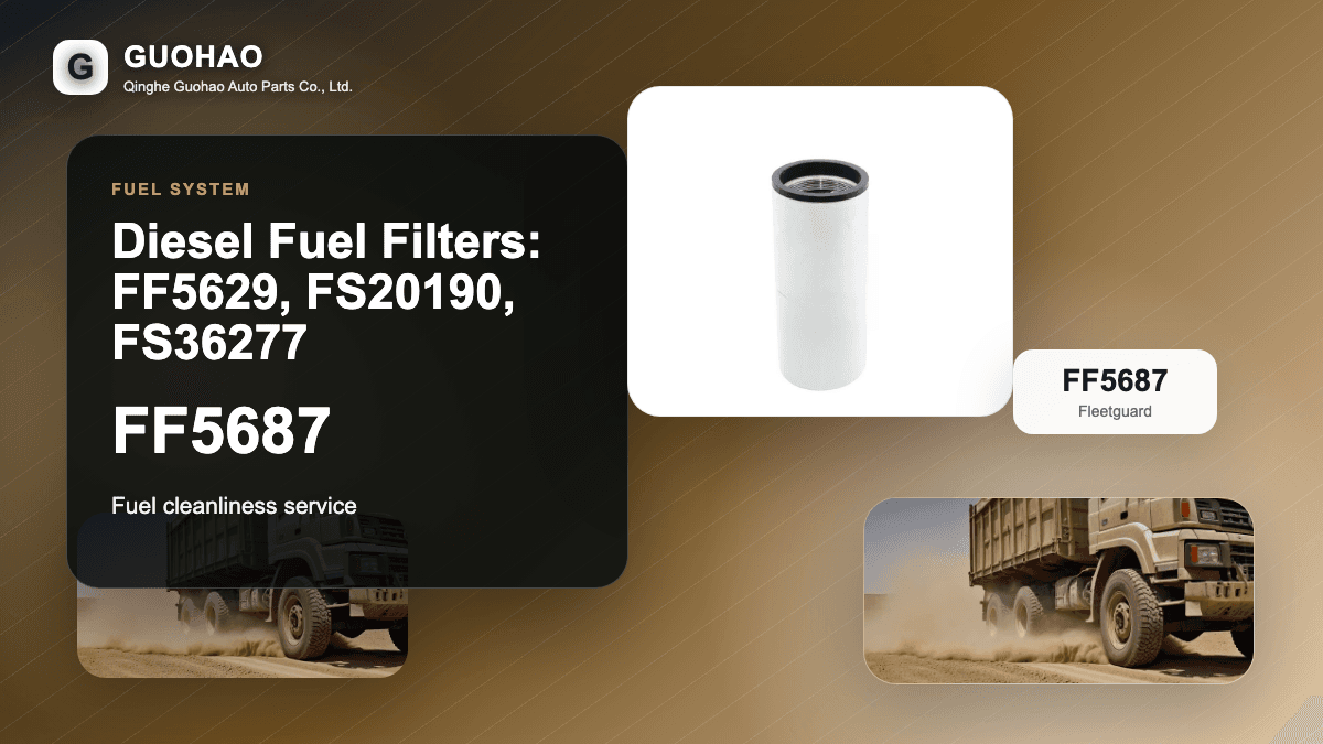 Diesel Fuel Filters: FF5629, FS20190, FS36277